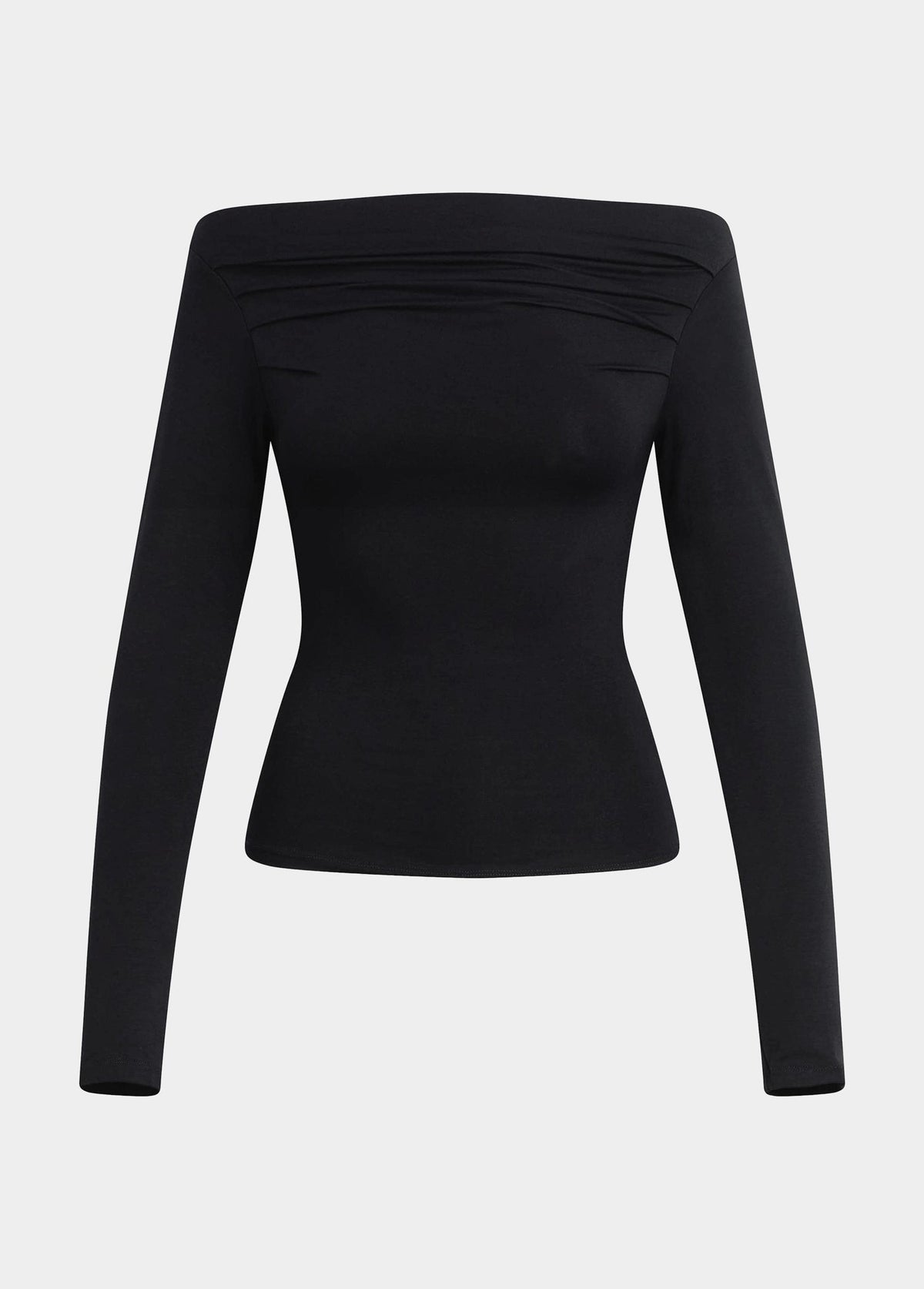 Joe's Jeans Women THE PLEATED OFF THE SHOULDER TOP Black