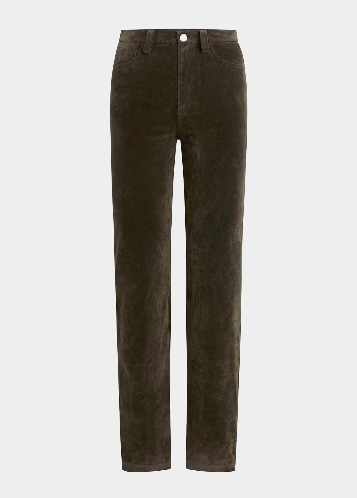 Joe's Jeans Women THE VEGAN SUEDE MARGOT SLIM Olive