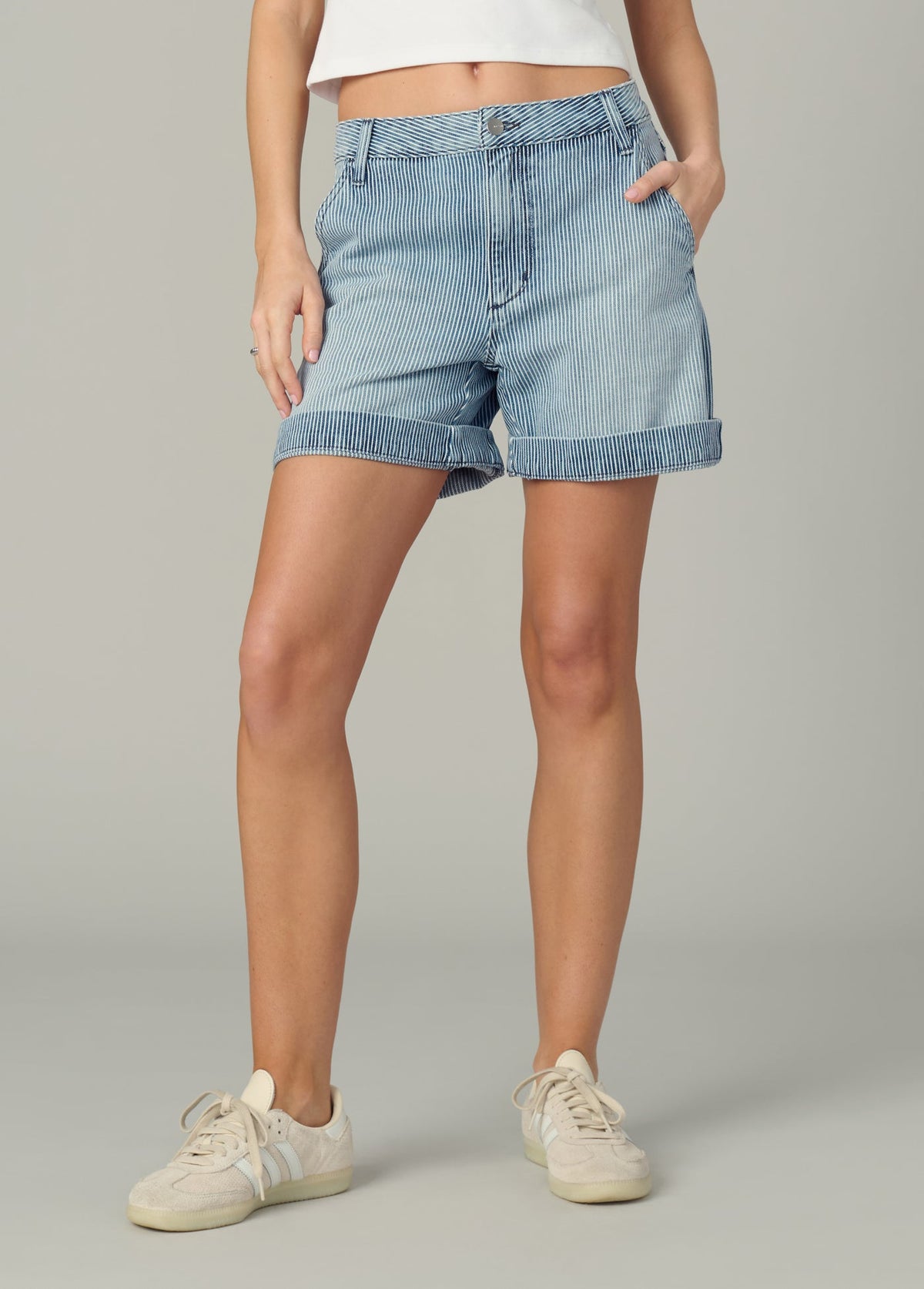 Joe's Jeans Women|Sale THE CUFFED TROUSER SHORT Railroad