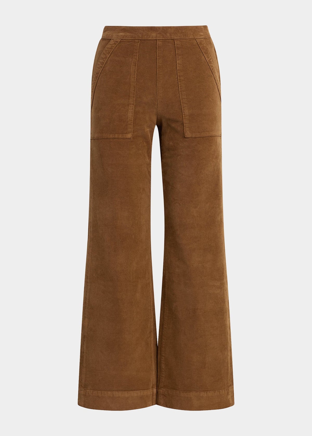 Joe's Jeans Women THE CORDUROY SIDE ZIP WIDE LEG Bronze Brown