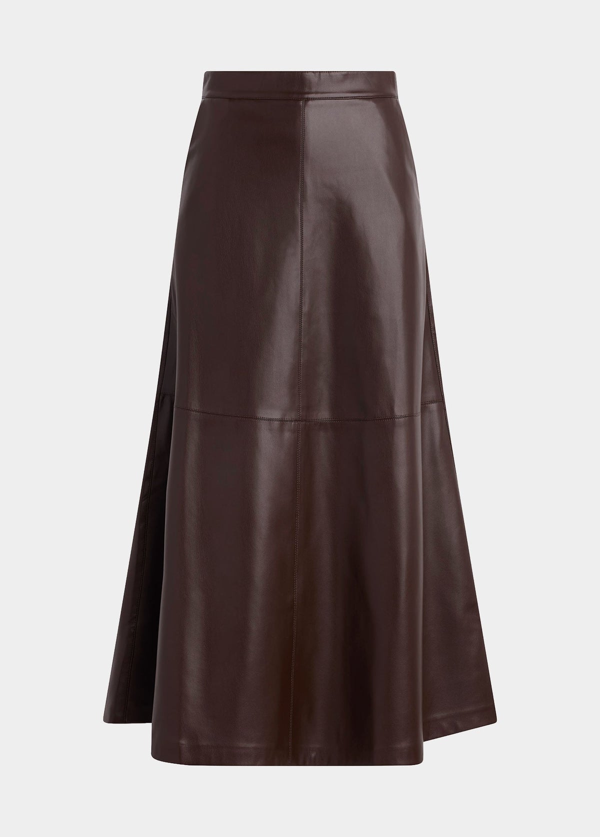 Joe's Jeans Women THE TAVI VEGAN LEATHER SKIRT Dark Chocolate