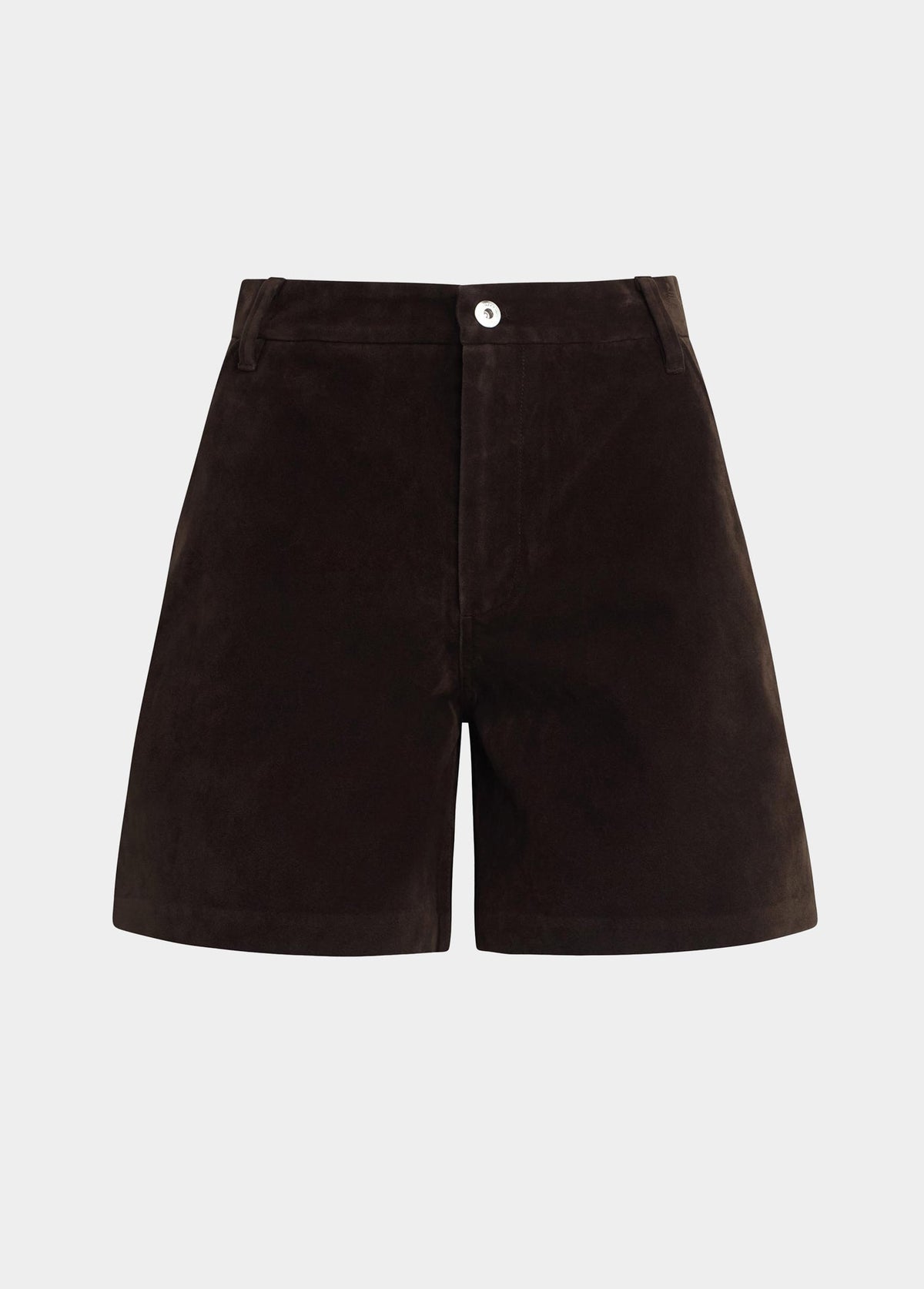 Joe's Jeans Women THE VEGAN SUEDE HARLOWE SHORT Dark Chocolate