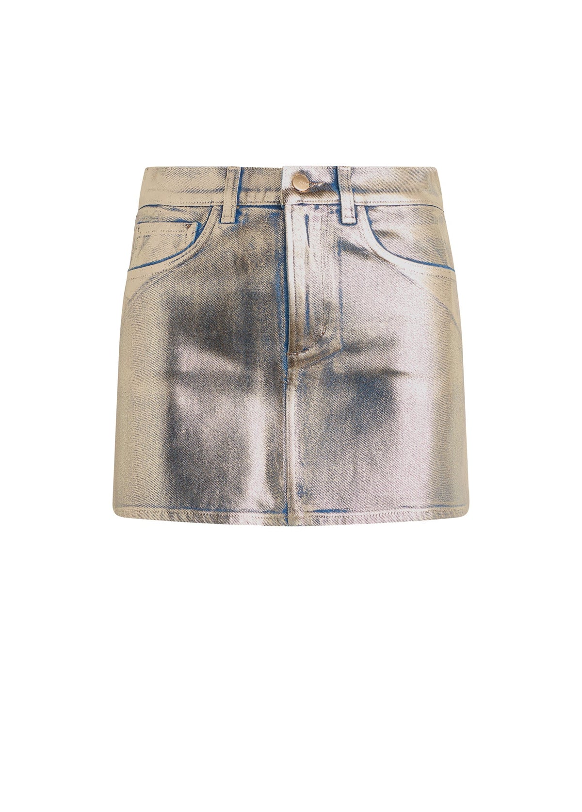 Joe's Jeans Women THE TESSA MINI SKIRT FOIL Disco Indigo