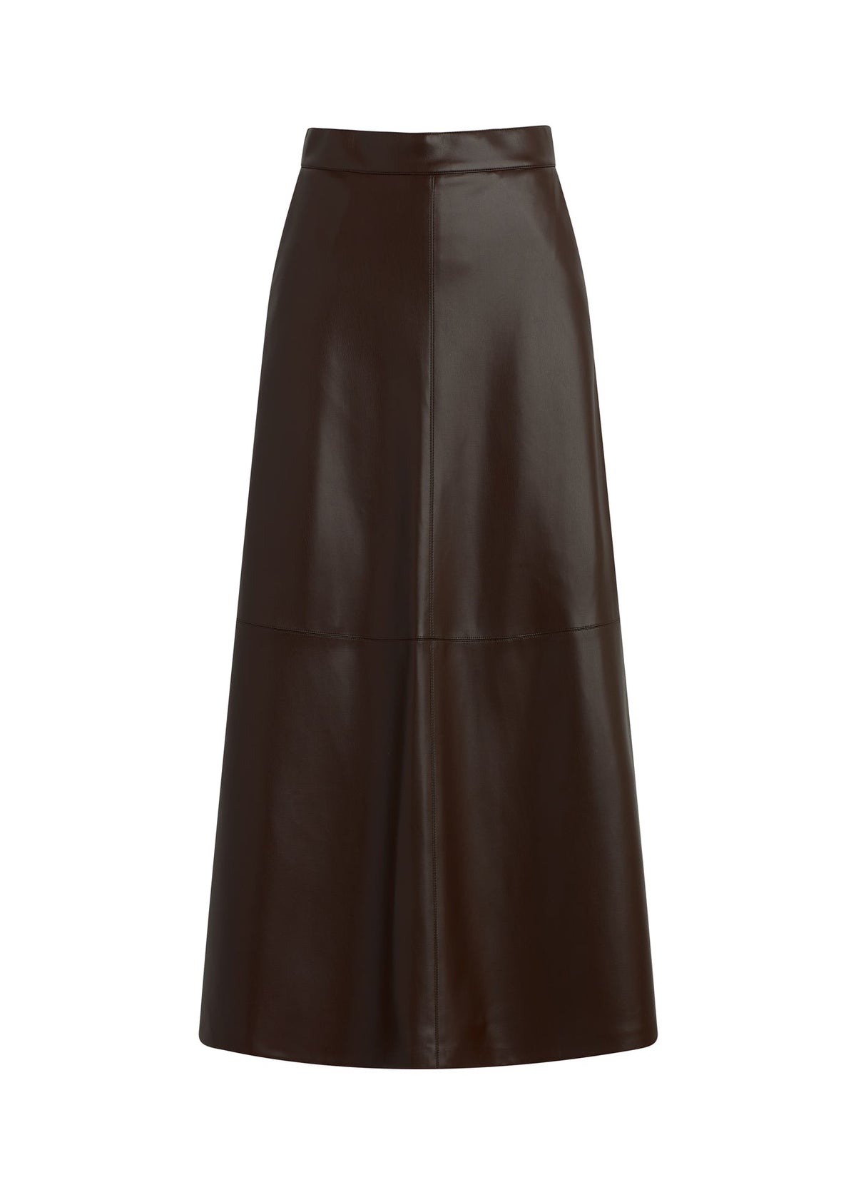 Joe's Jeans Women THE TAVI VEGAN LEATHER SKIRT Coffee Bean