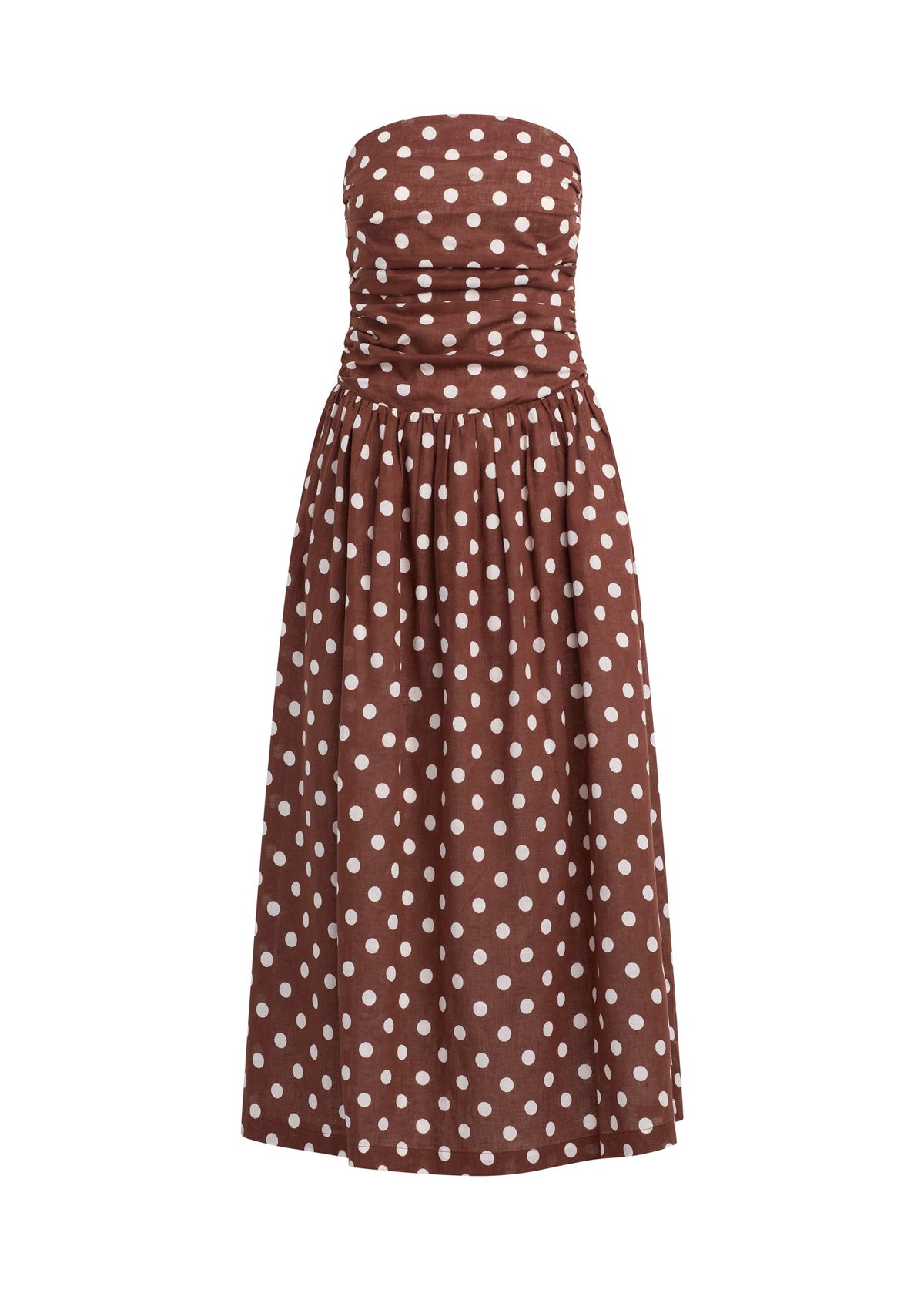 Joe's Jeans Women THE REINA MAXI DRESS Chocolateecru Dot