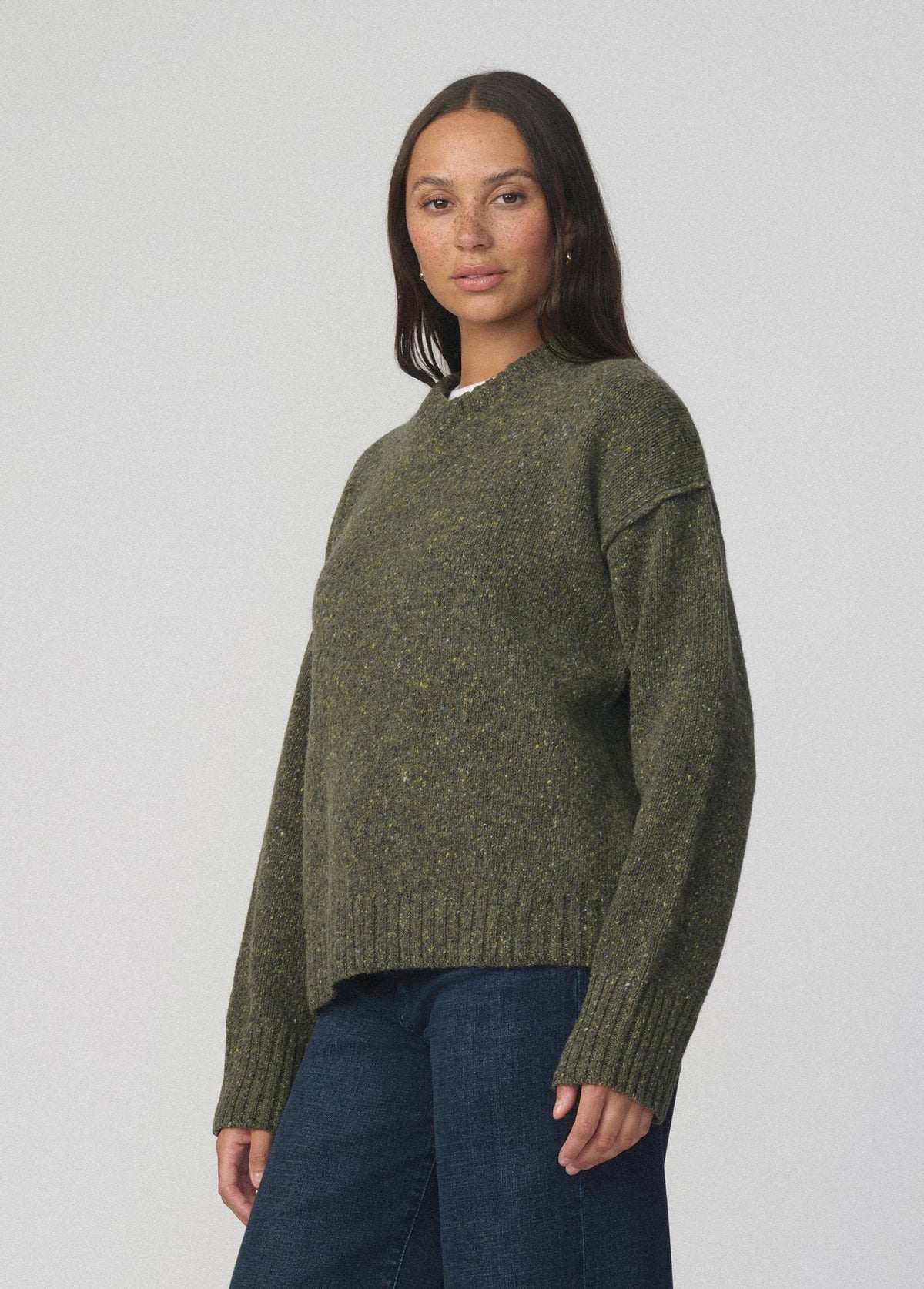 Joe's Jeans Women THE V NECK SWEATER Moss