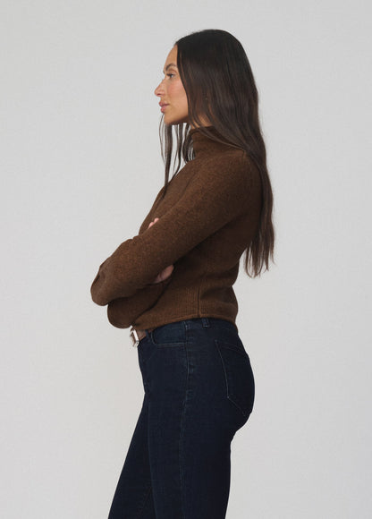 Joe's Jeans Women THE JANE ROLL NECK SWEATER Cinnamon