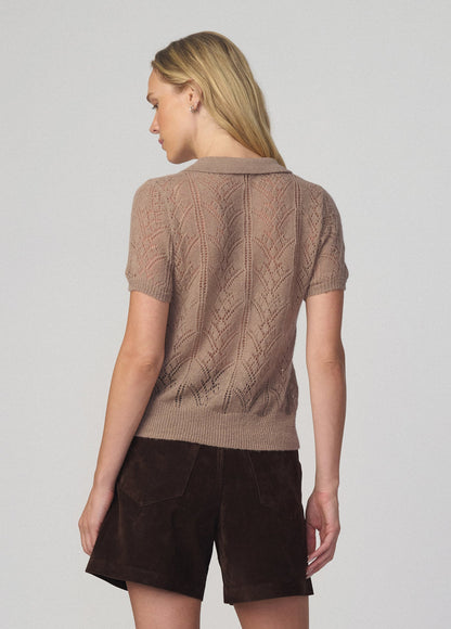 Joe's Jeans Women THE DAVEY SHORT SLEEVE CARDIGAN Mink