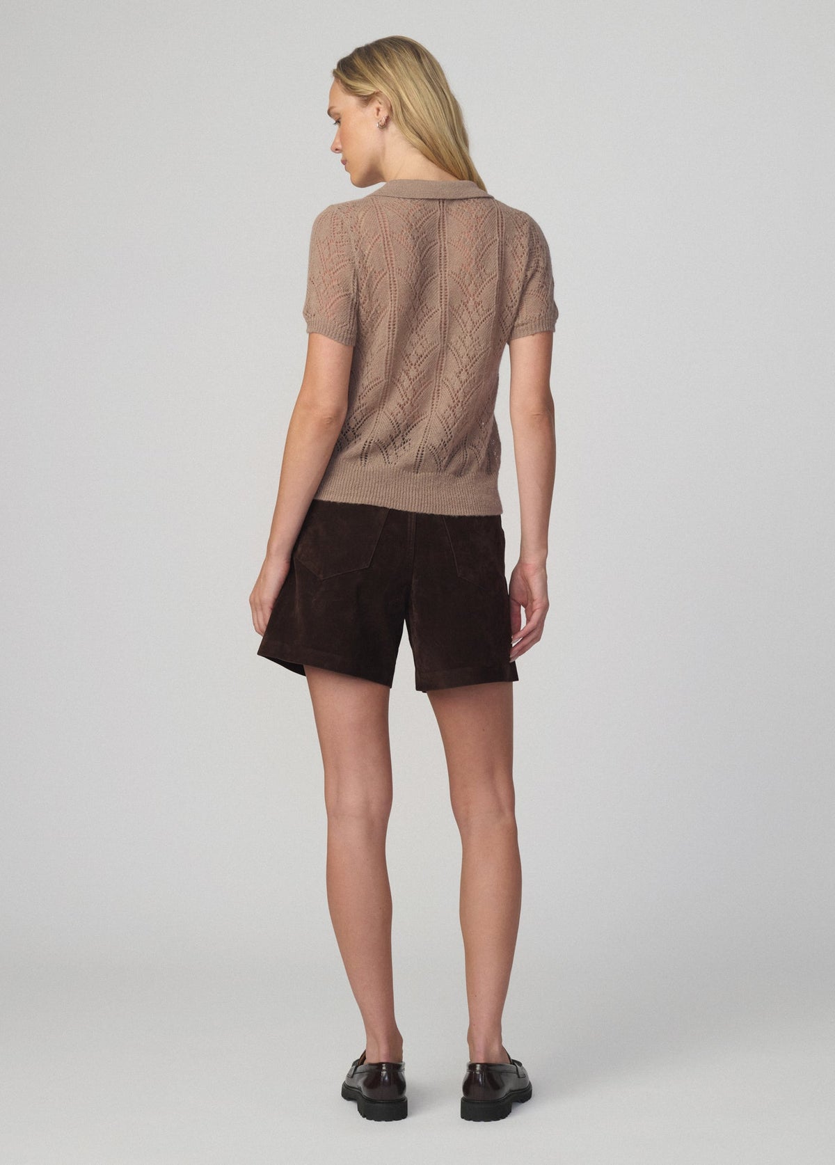 Joe's Jeans Women THE DAVEY SHORT SLEEVE CARDIGAN Mink
