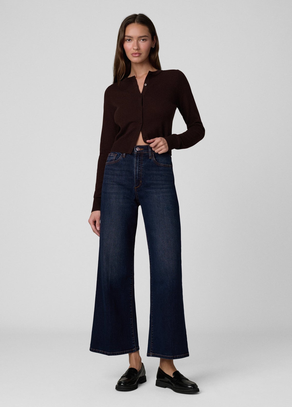Joe's Jeans Women THE DANI CASHMERE CARDIGAN Espresso