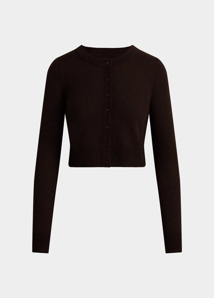 Joe's Jeans Women THE DANI CASHMERE CARDIGAN Espresso