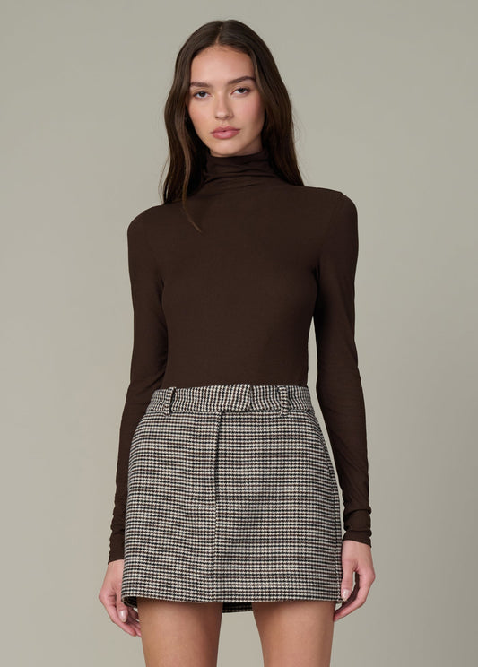 Joe's Jeans Women THE TONY LONG SLEEVE TOP Dark Chocolate