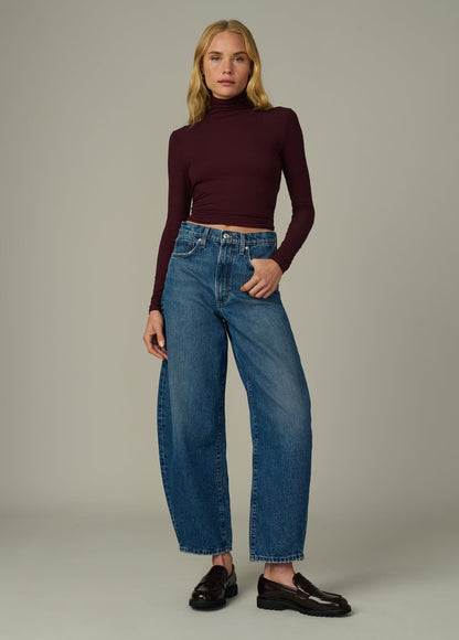 Joe's Jeans Women THE TONY LONG SLEEVE TOP Bordeaux