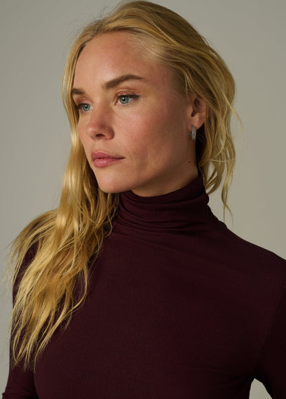 Joe's Jeans Women THE TONY LONG SLEEVE TOP Bordeaux