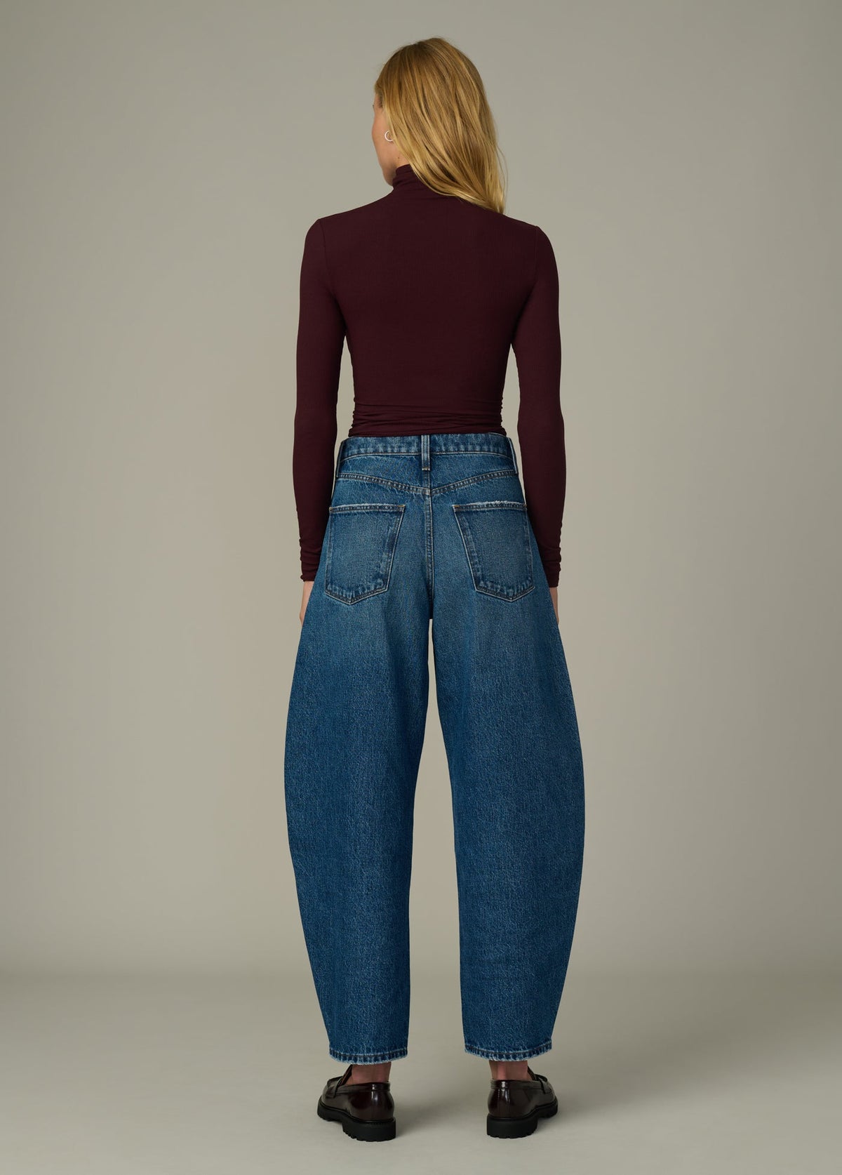 Joe's Jeans Women THE TONY LONG SLEEVE TOP Bordeaux