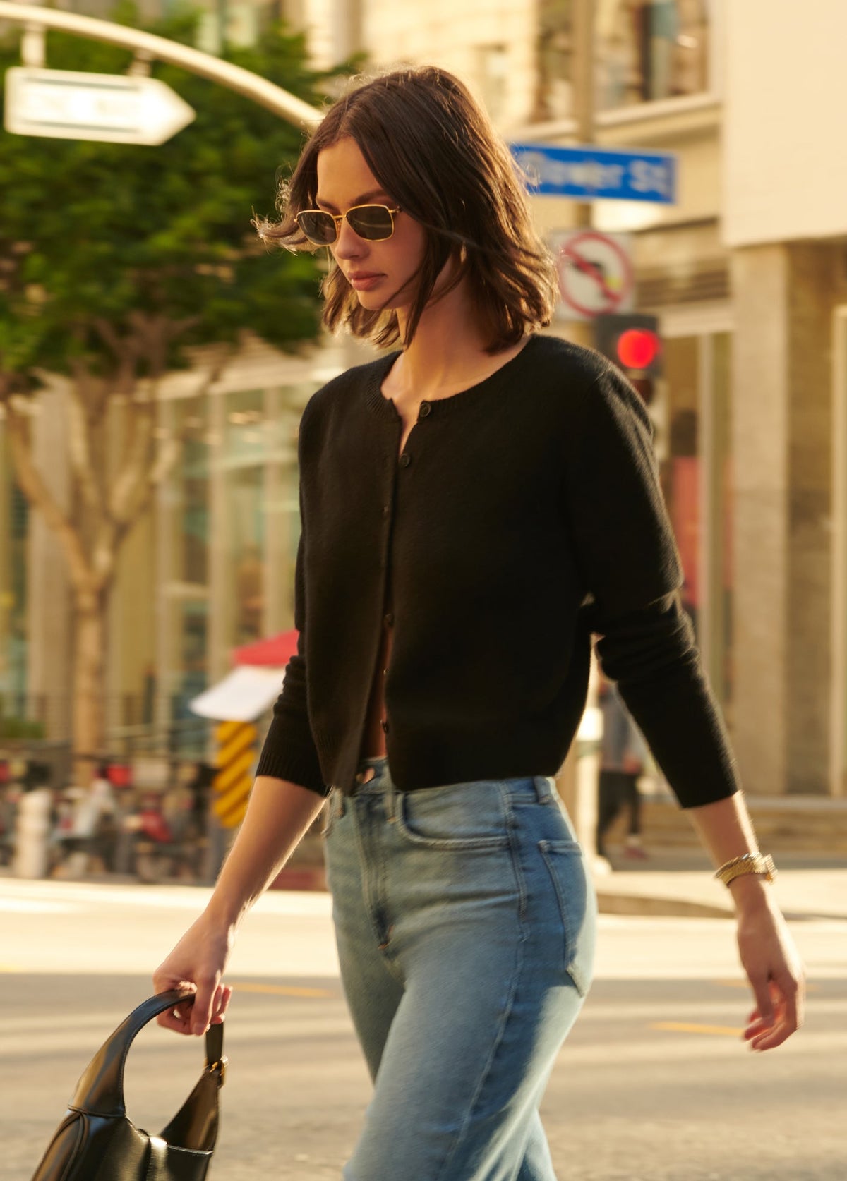 Joe's Jeans Women THE DANI CASHMERE CARDIGAN Black