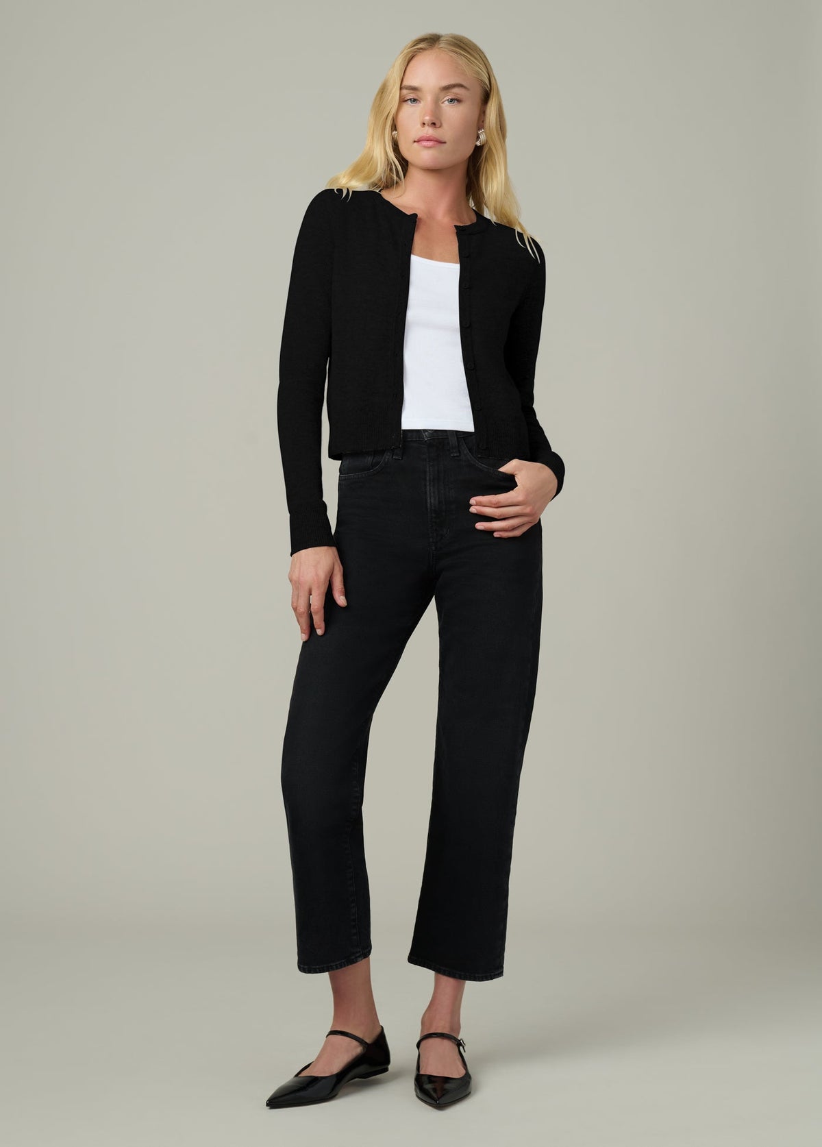 Joe's Jeans Women THE DANI CASHMERE CARDIGAN Black