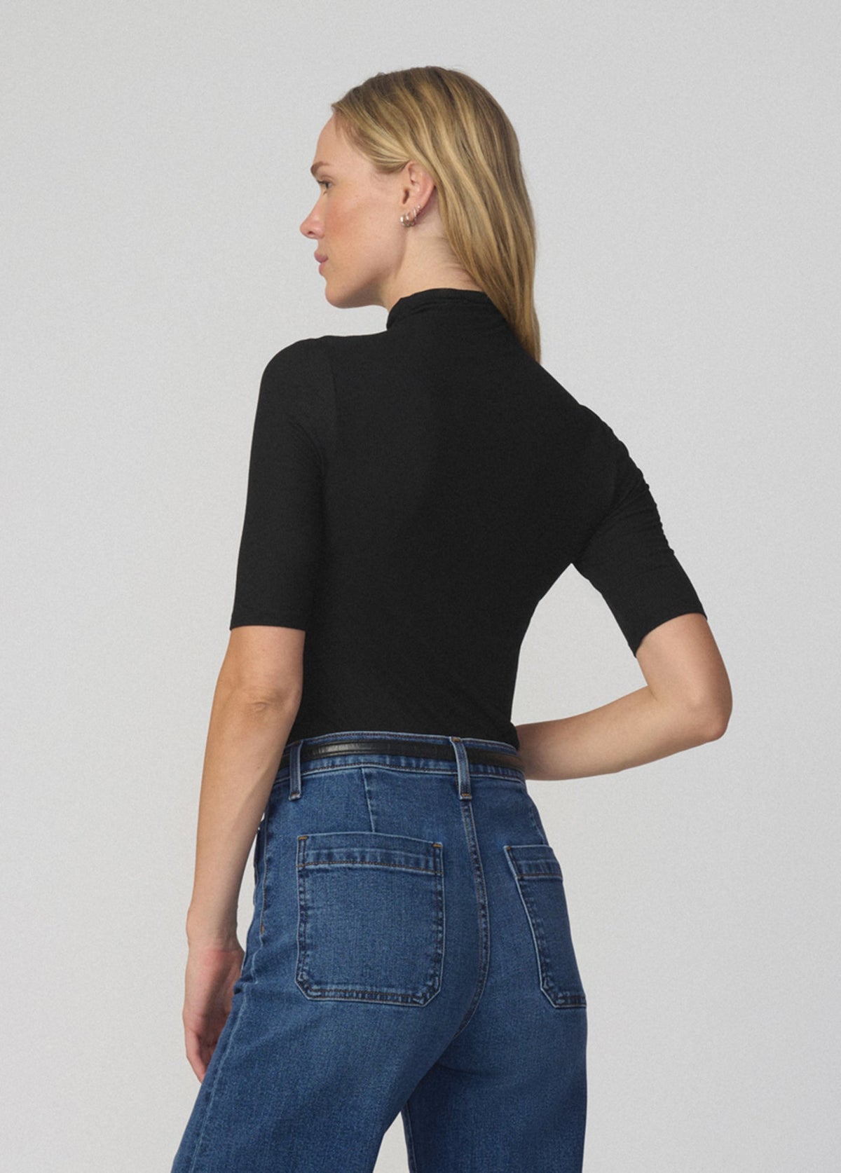 Joe's Jeans Women THE TONY HALF SLEEVE TOP Black