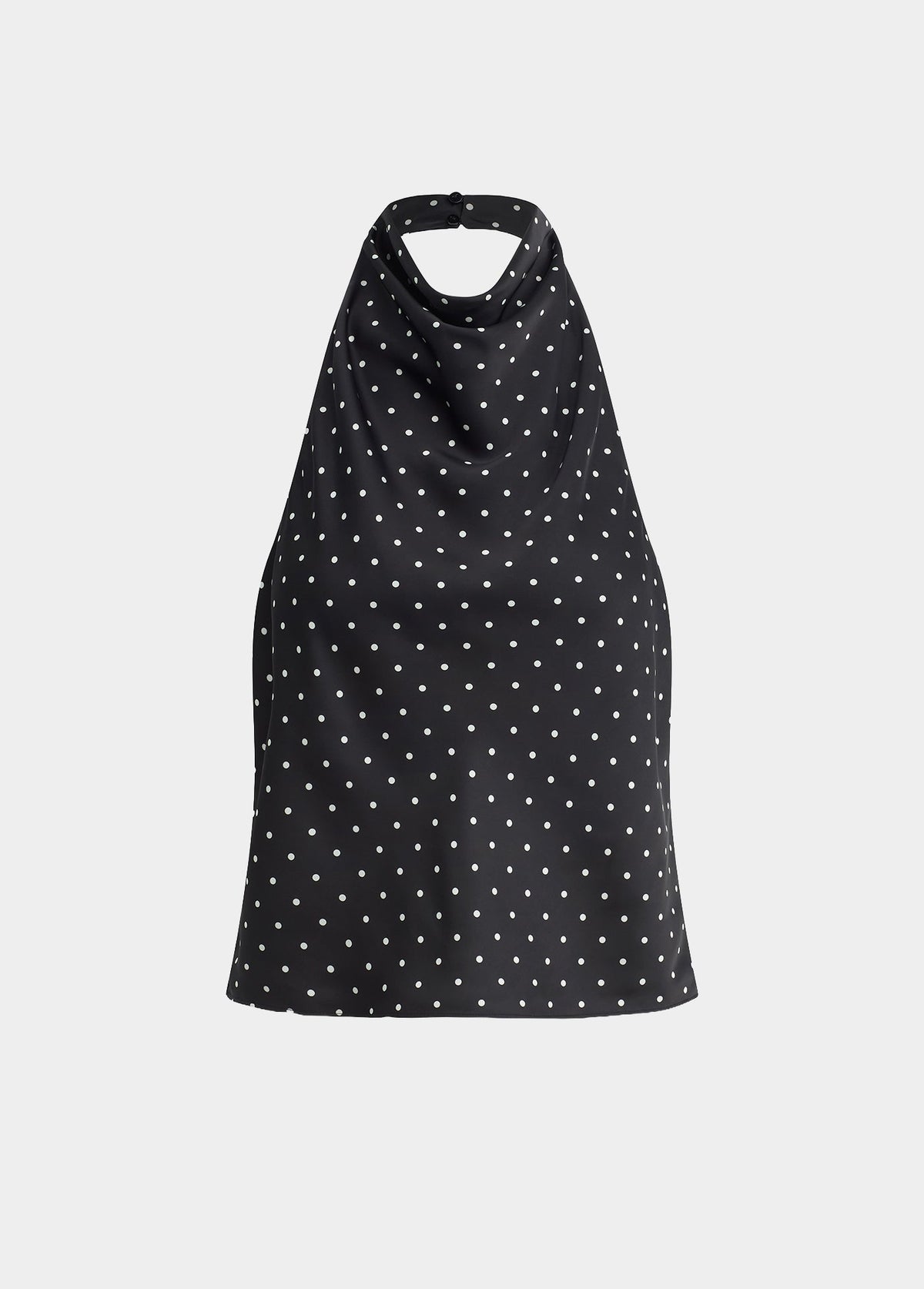 Joe's Jeans Women THE INES DRAPED HALTER Black Polka Dot