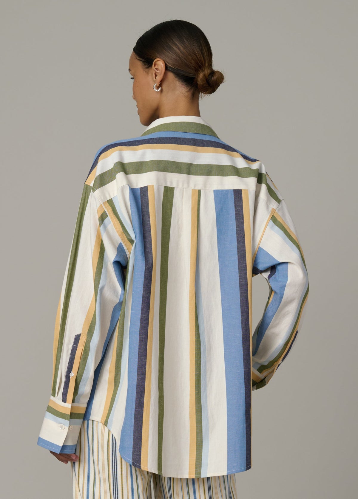 Joe's Jeans Women|Sale THE BOYFRIEND BUTTON DOWN SHIRT Azure Variegated Stripe