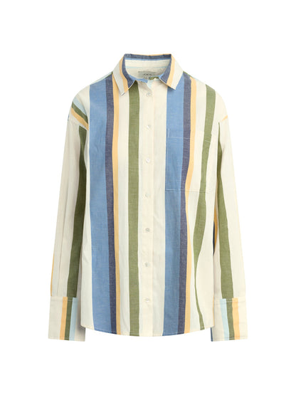 Joe's Jeans Women|Sale THE BOYFRIEND BUTTON DOWN SHIRT Azure Variegated Stripe