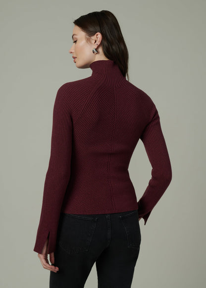 Joe's Jeans Women THE PALMER TURTLENECK Vineyard Wine