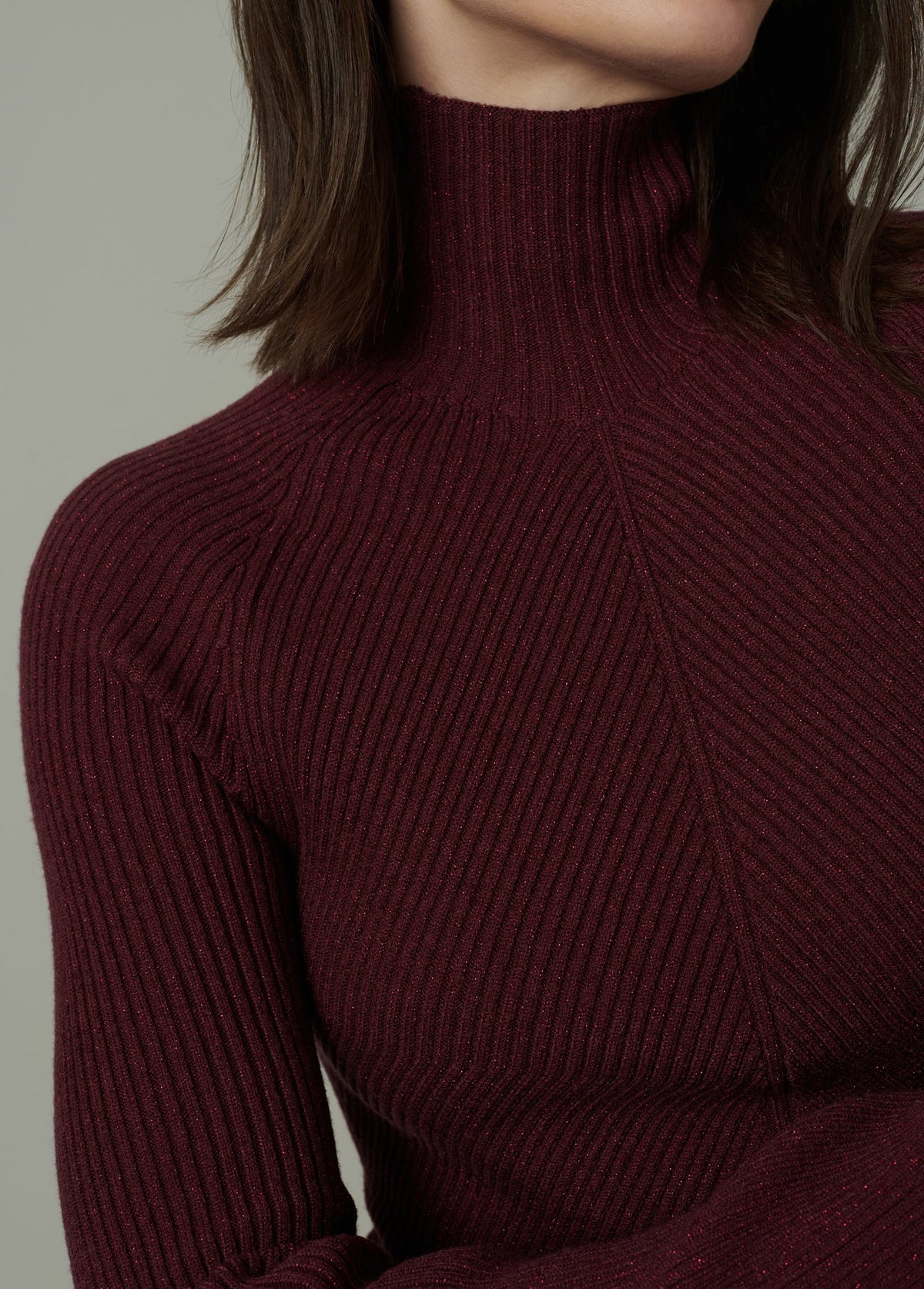 Joe's Jeans Women THE PALMER TURTLENECK Vineyard Wine