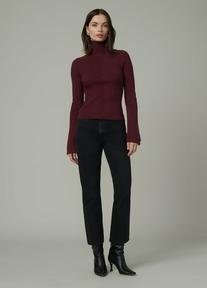 Joe's Jeans Women THE PALMER TURTLENECK Vineyard Wine