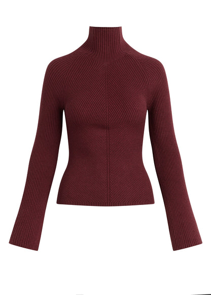 Joe's Jeans Women THE PALMER TURTLENECK Vineyard Wine