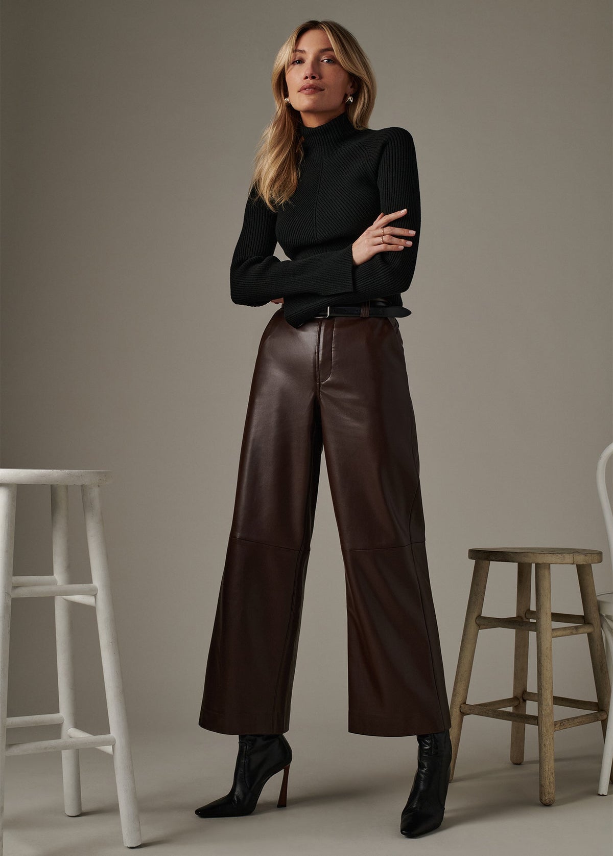 Joe's Jeans Women THE PALMER TURTLENECK Black