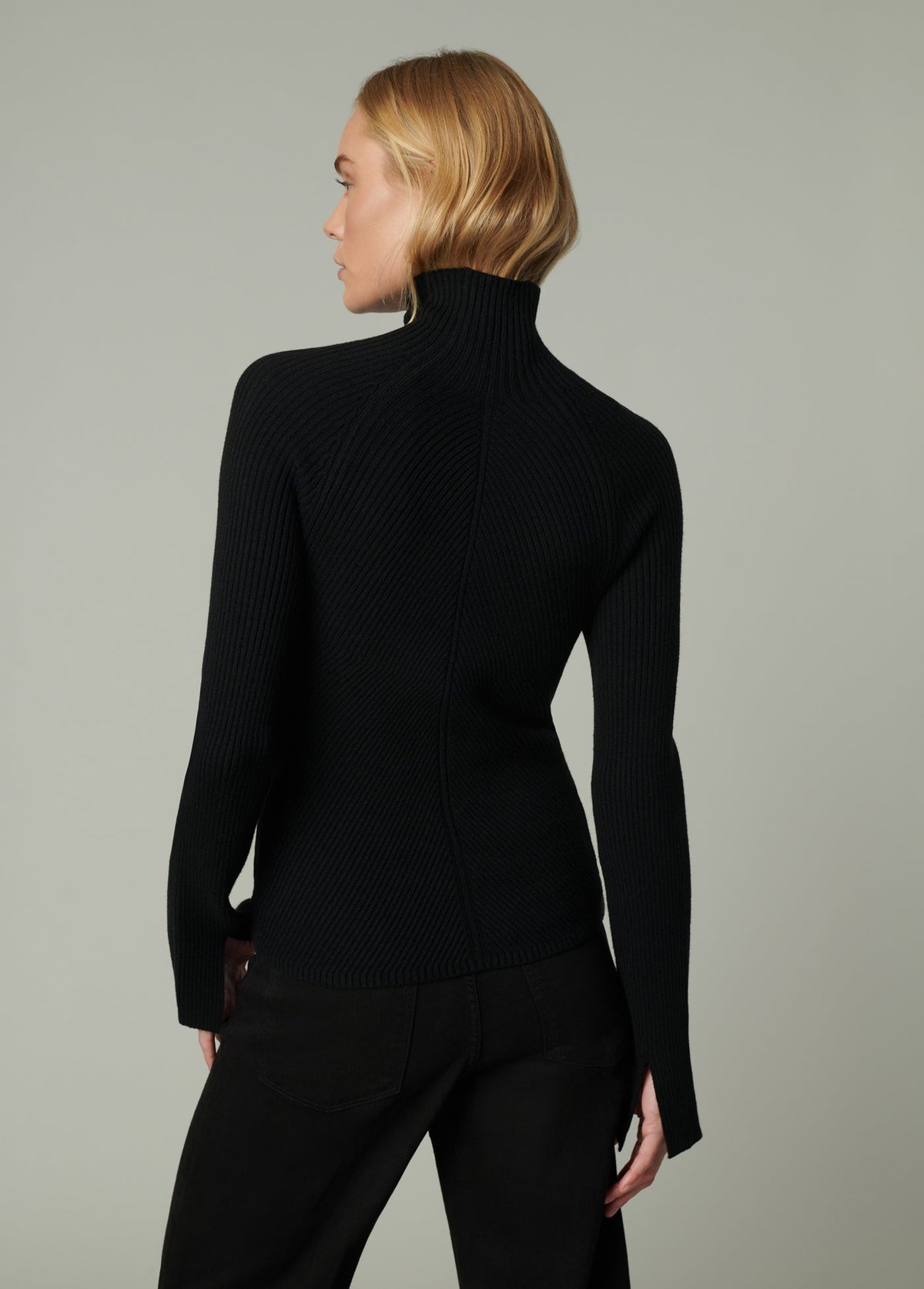 Joe's Jeans Women THE PALMER TURTLENECK Black