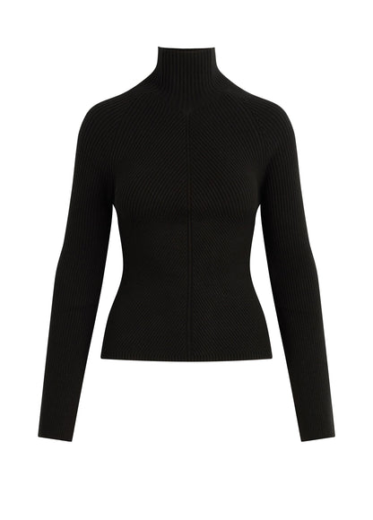 Joe's Jeans Women THE PALMER TURTLENECK Black