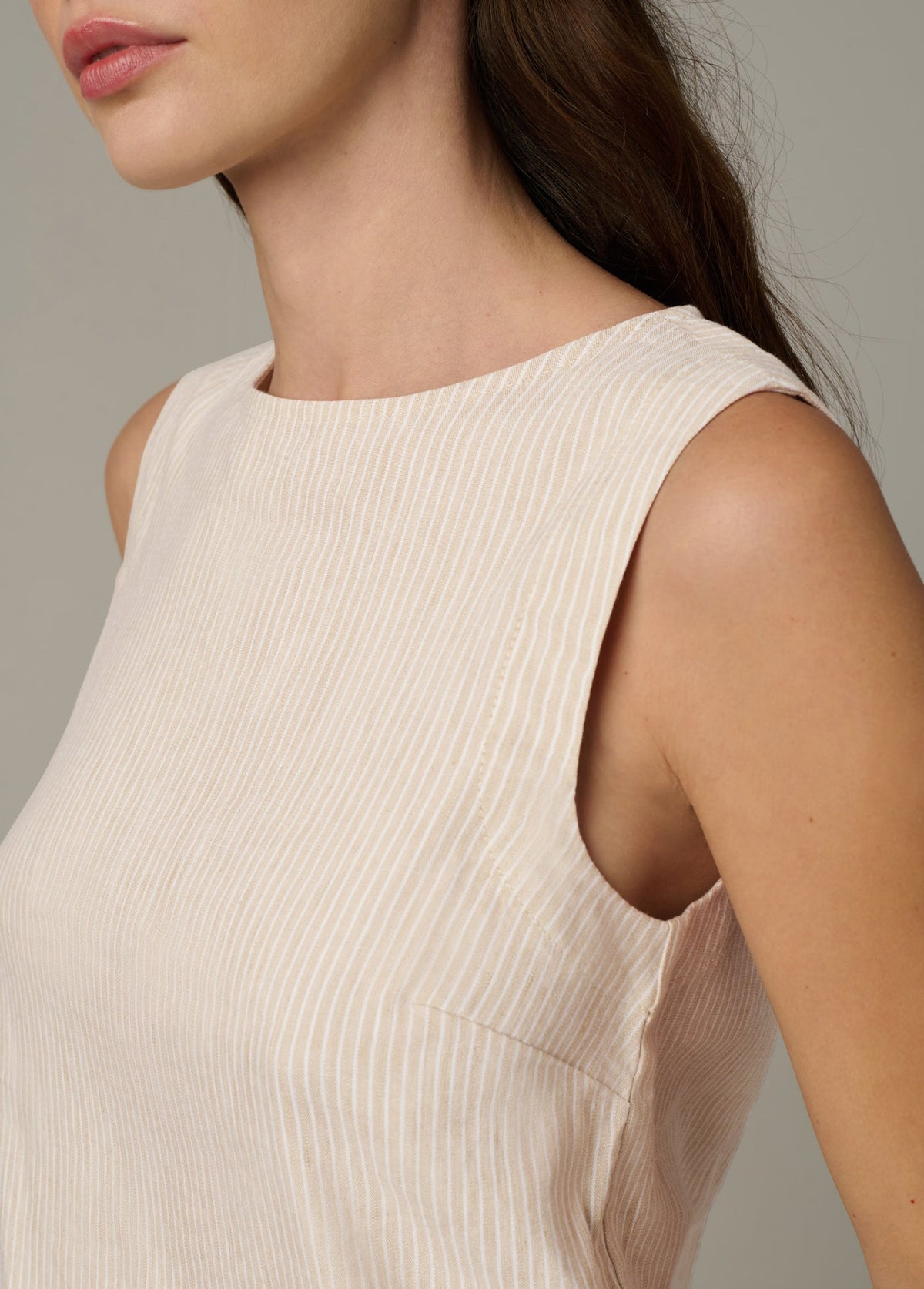 Joe's Jeans Women|Sale THE BOAT NECK SHELL Micro Stripe