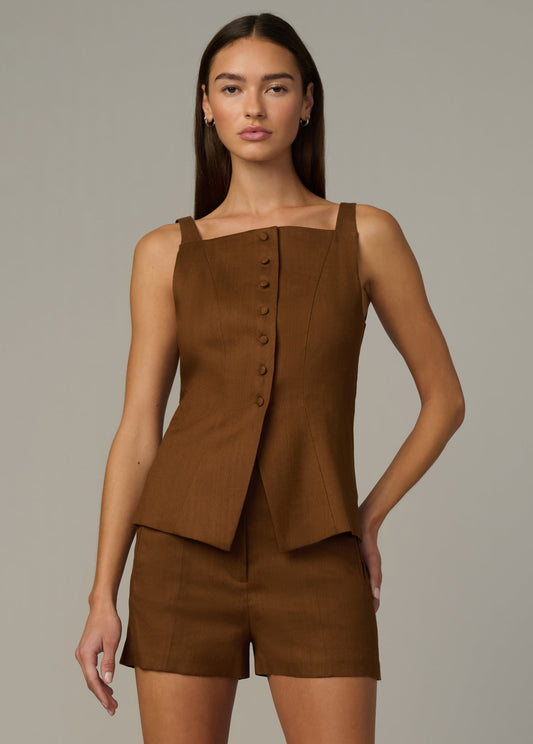 Joe's Jeans Women|Sale THE FRANKIE VEST Chocolate