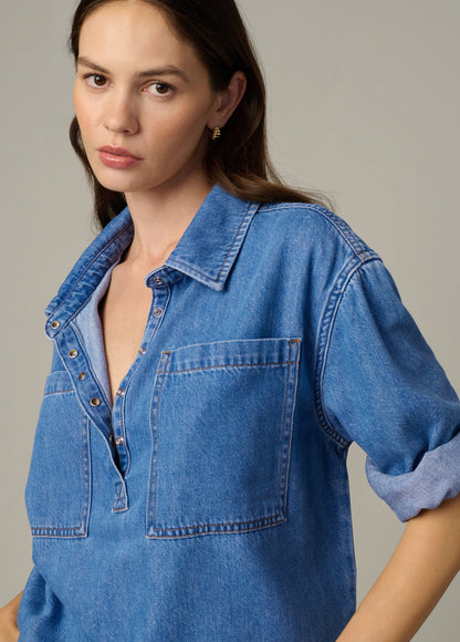 Joe's Jeans Women|Sale THE EASY DENIM POPOVER SHIRT Notable