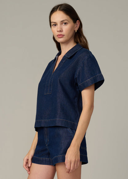 Joe's Jeans Women|Sale THE LILLIAN DENIM POPOVER SHIRT Honor