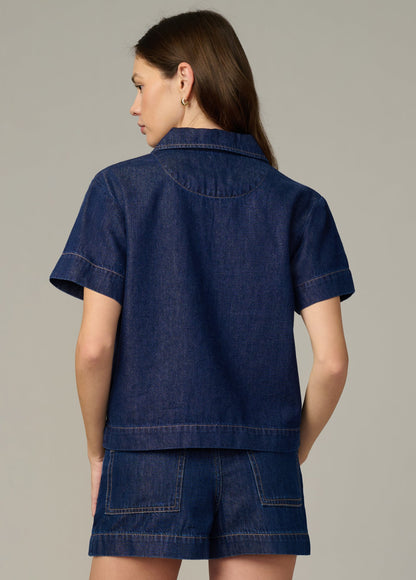 Joe's Jeans Women|Sale THE LILLIAN DENIM POPOVER SHIRT Honor