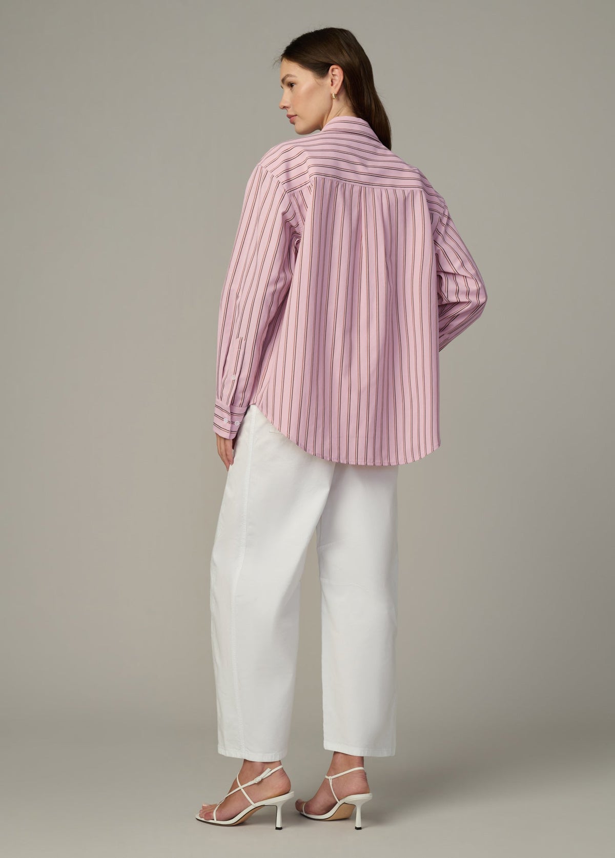 Joe's Jeans Women|Sale THE BOYFRIEND BUTTON DOWN SHIRT Blush Pink Stripe