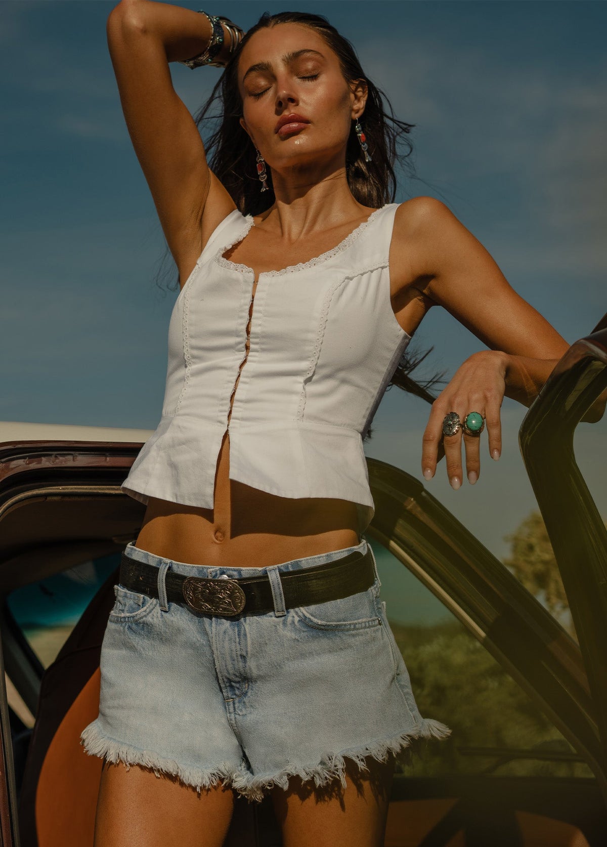 Joe's Jeans Women THE FEMME CORSET White