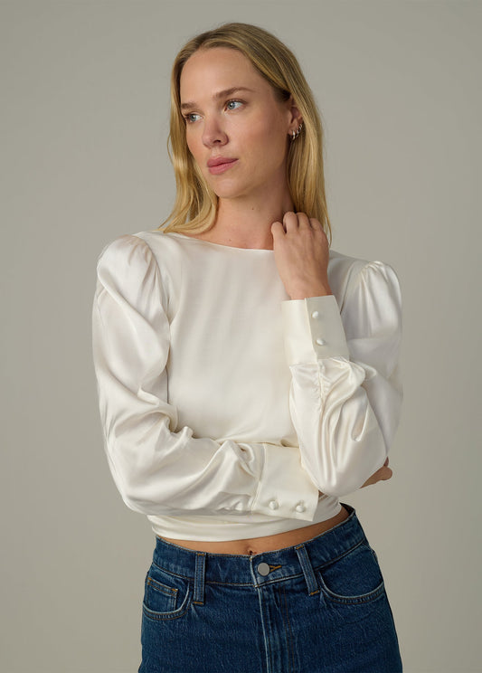 Joe's Jeans Women|Sale THE MARIE TIE BACK BLOUSE Ecru