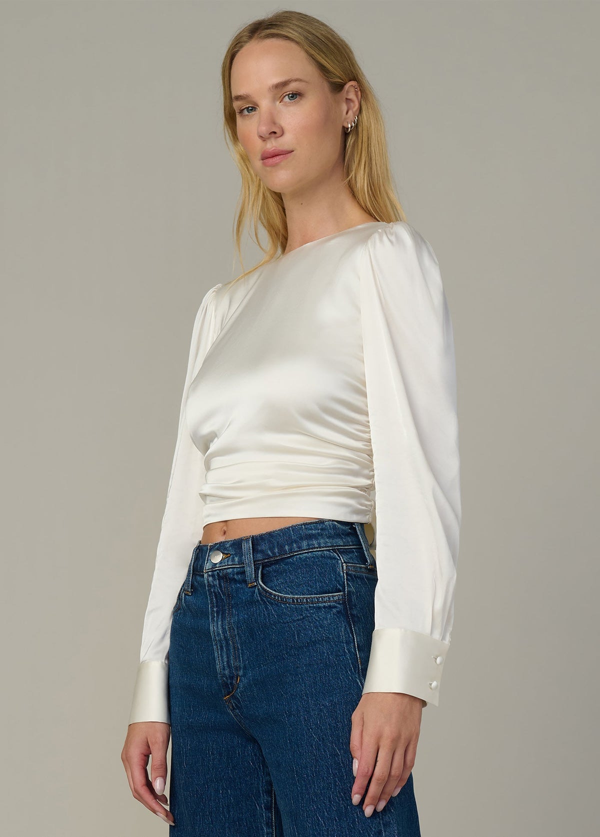 Joe's Jeans Women|Sale THE MARIE TIE BACK BLOUSE Ecru