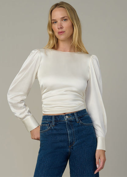 Joe's Jeans Women|Sale THE MARIE TIE BACK BLOUSE Ecru