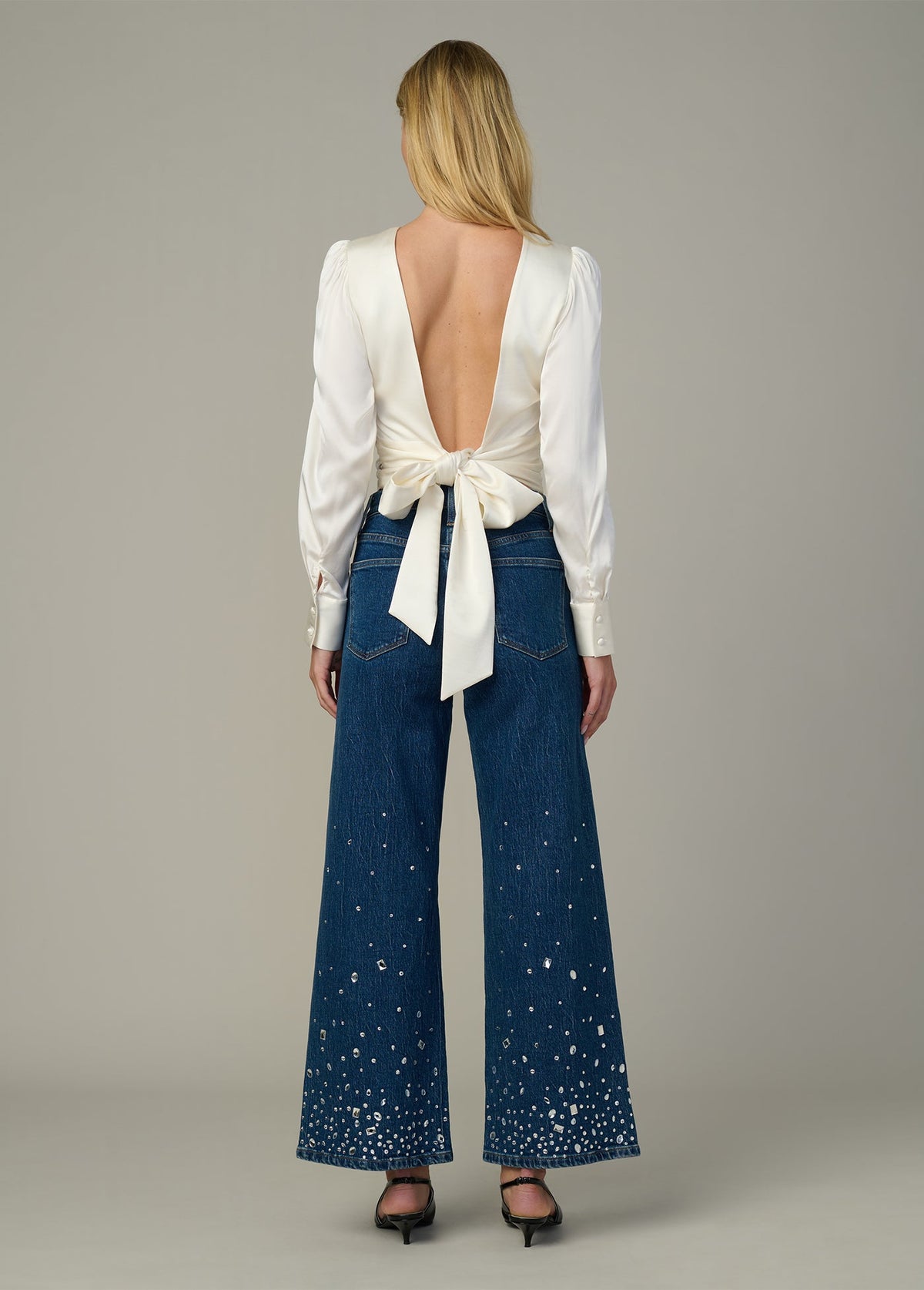 Joe's Jeans Women|Sale THE MARIE TIE BACK BLOUSE Ecru
