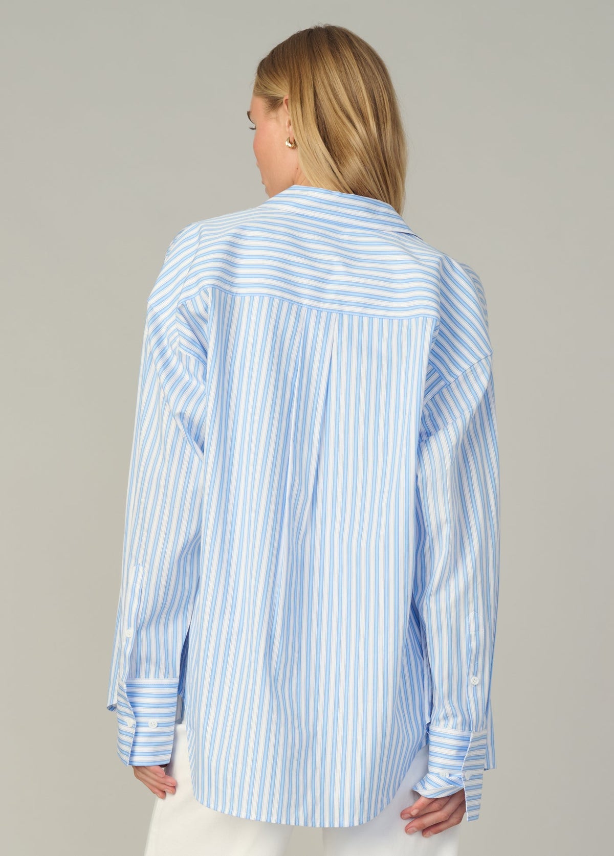 Joe's Jeans Women|Sale THE BOYFRIEND BUTTON DOWN SHIRT Blue/White Stripe