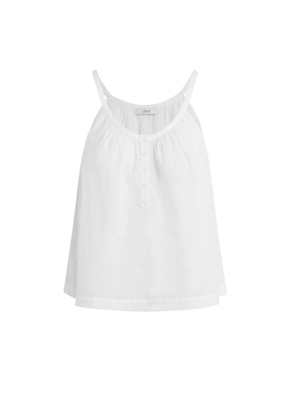 Joe's Jeans Women|Sale THE CHARLIE SLEEVELESS BLOUSE White
