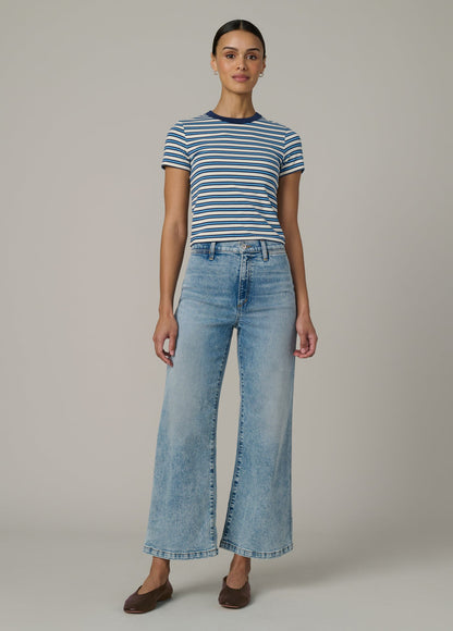 Joe's Jeans Women|Sale THE BABY TEE Ecru/Azure Stripe
