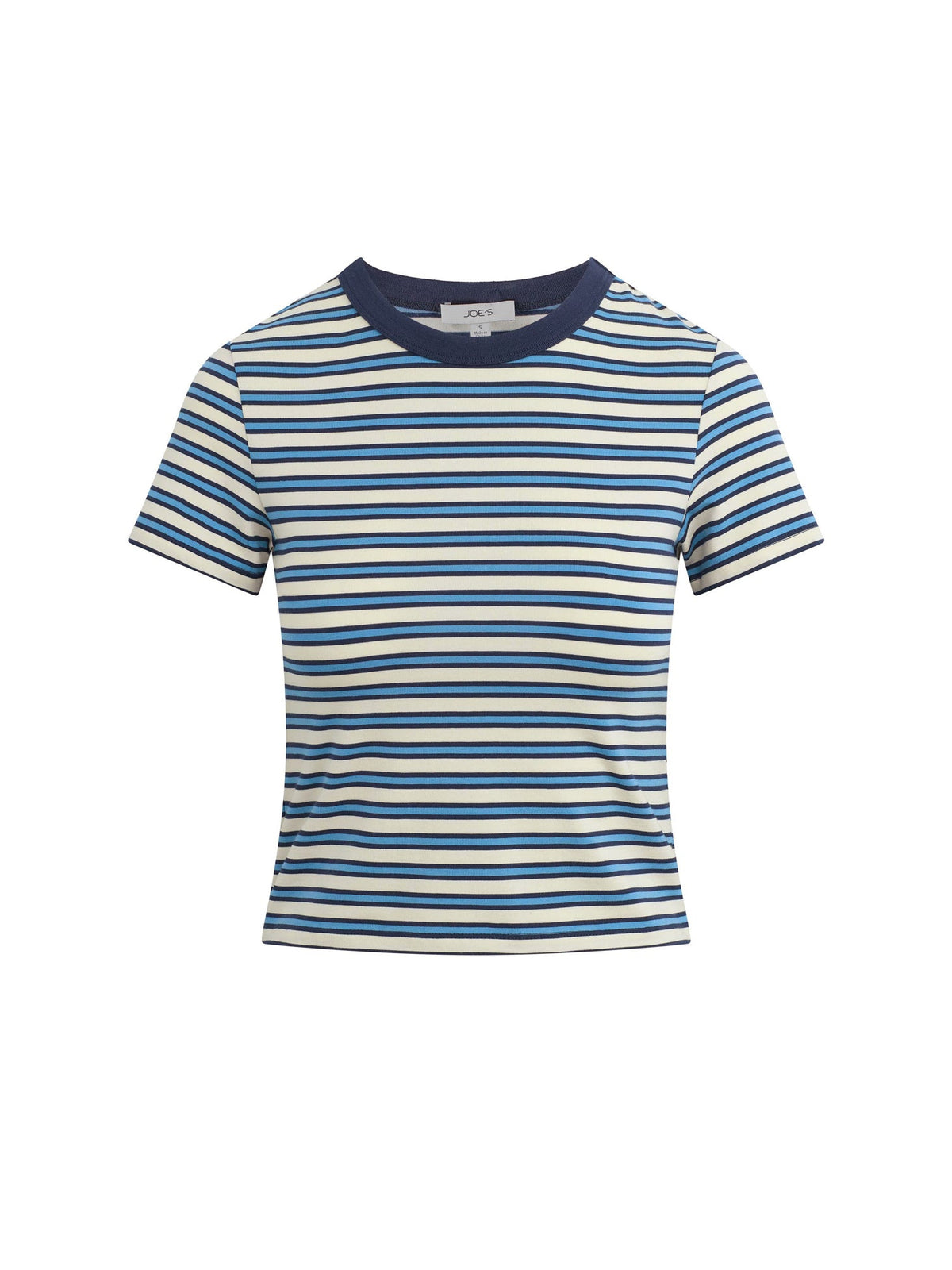 Joe's Jeans Women|Sale THE BABY TEE Ecru/Azure Stripe