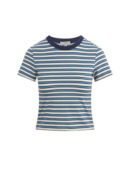 Joe's Jeans Women|Sale THE BABY TEE Ecru/Azure Stripe