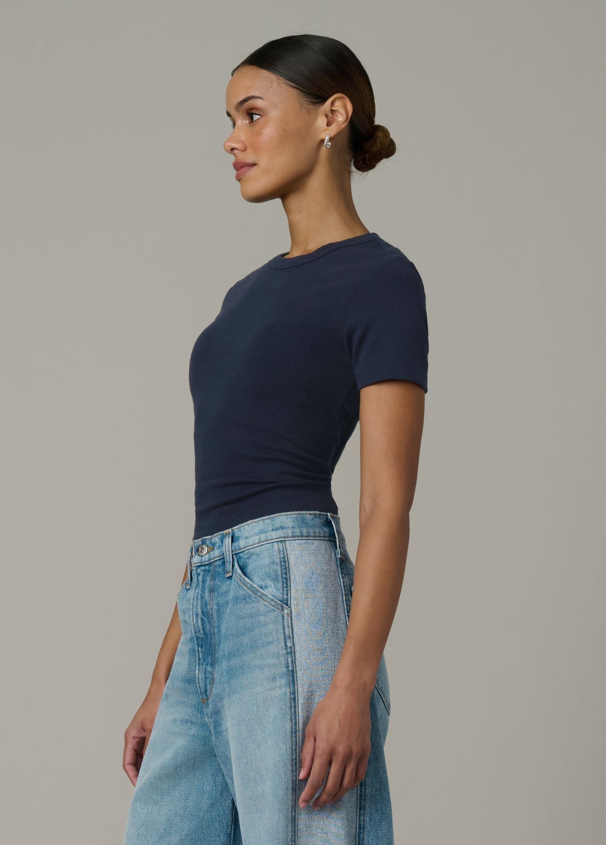 Joe's Jeans Women THE BABY TEE French Navy