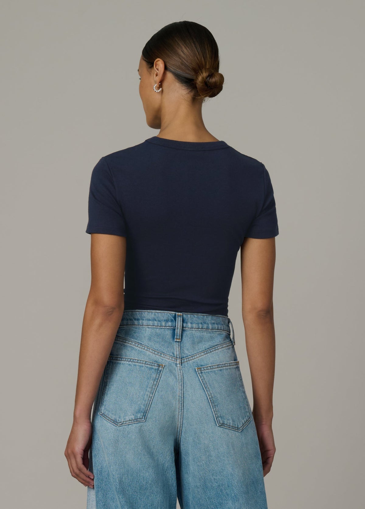 Joe's Jeans Women THE BABY TEE French Navy